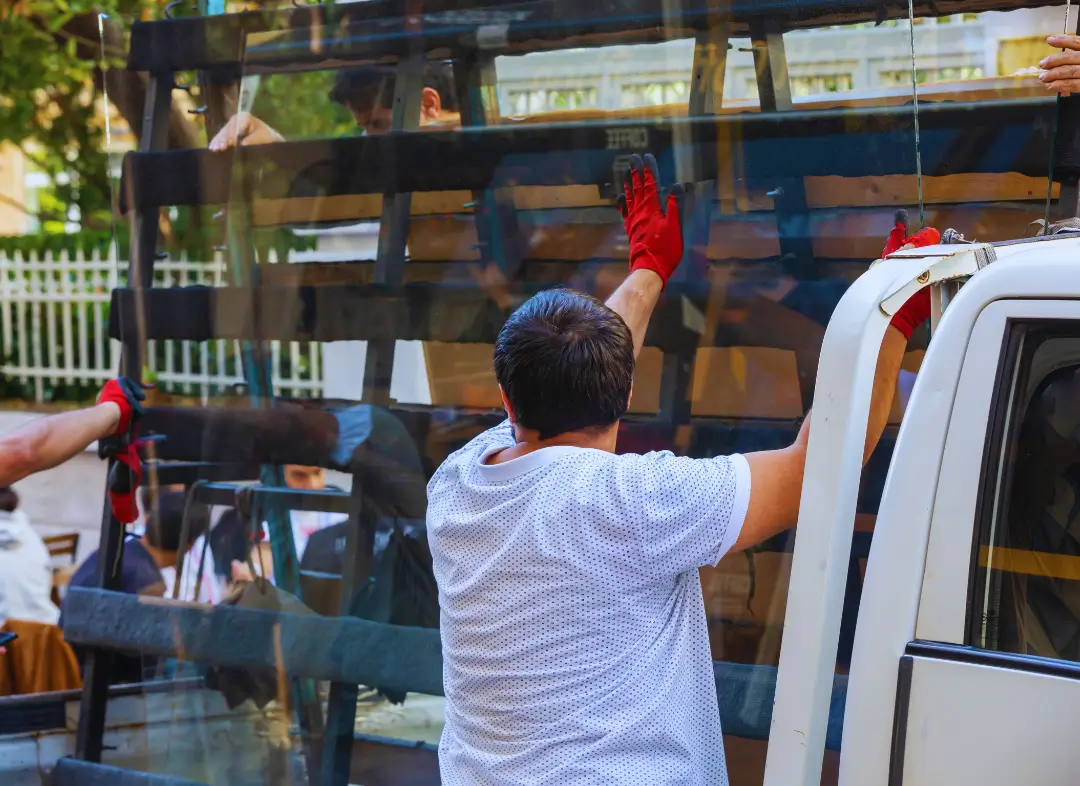 Remplacement de vitrine magasin Mutzig
